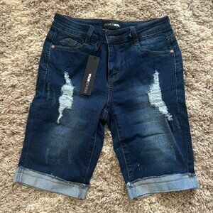 Fashion Nova Denim Bermuda Shorts - New With Tags